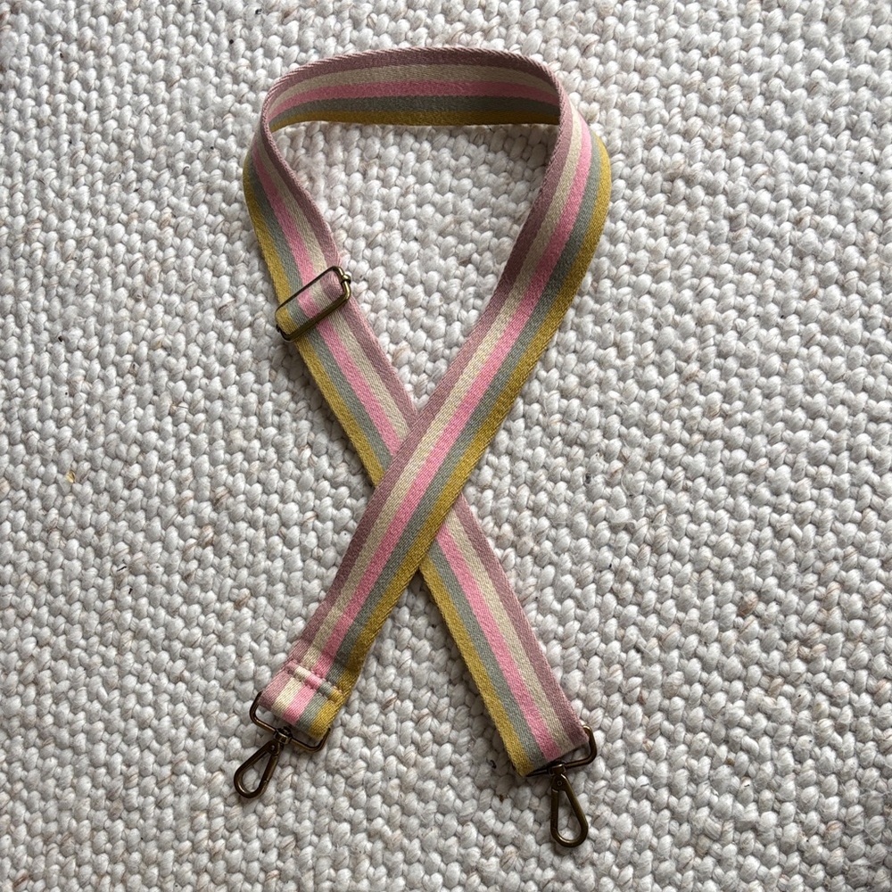 Madewell Rainbow Striped Adjustable Bag Strap